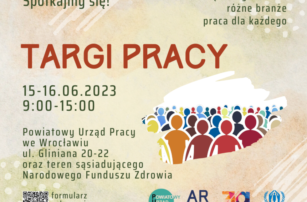 Plakat Targi Pracy 2023 qr