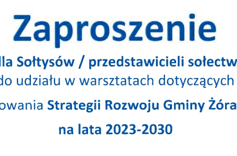 Zaproszenie Warsztaty